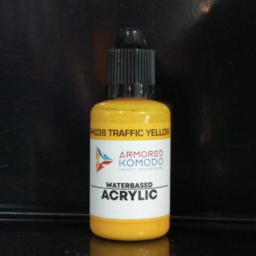 IN STOCK Armored Komodo Heavy Industries PH038  Traffic Yellow 30 ml Waterbased Acrylics Paint Basic Solid Color
