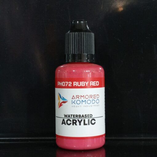 IN STOCK Armored Komodo Heavy Industries PH072 Ruby Red 30 ml Waterbased Acrylics Paint Basic Solid Color