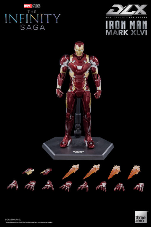 PRE-ORDER ThreeZero  The Infinity Saga DLX Iron Man Mark 46 Marvel Studios action figure - Image 2