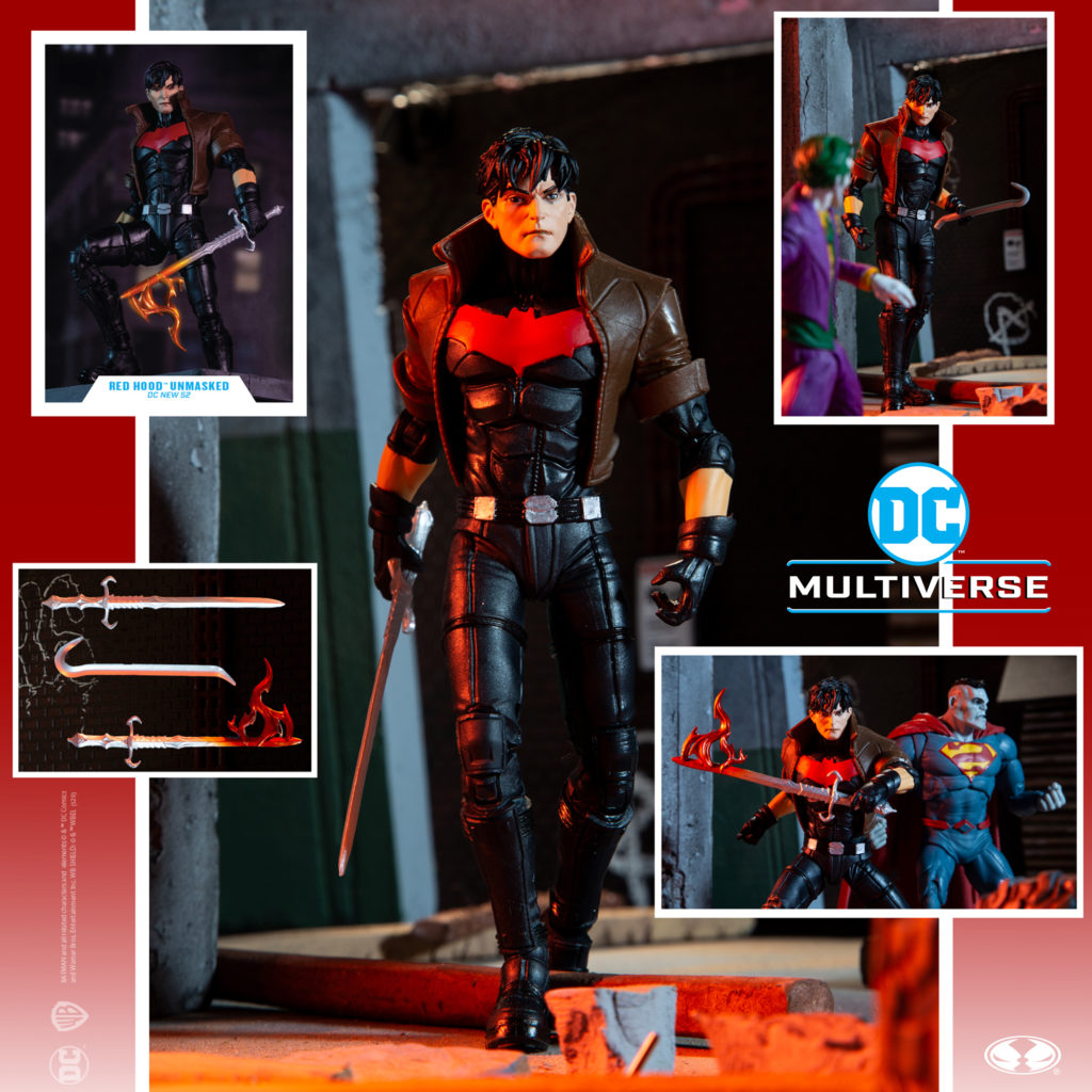 IN STOCK McFarlane DC Multiverse RED HOOD UNMASKED Gold Label action ...