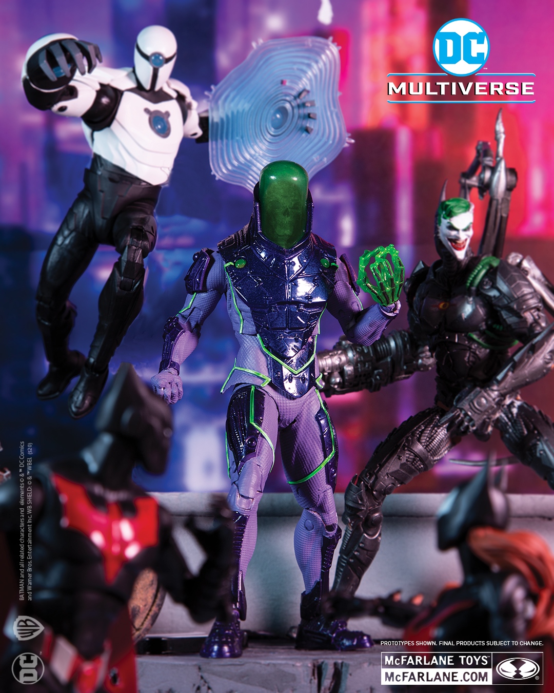 Jokerbot - Futures End Build McFarlane Toys DC Multiverse Full Wave Set of 4 