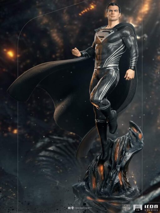 PRE-ORDER Iron Studios SUPERMAN BLACK SUIT - ZACK SNYDER'S JUSTICE LEAGUE LEGACY REPLICA 1/4