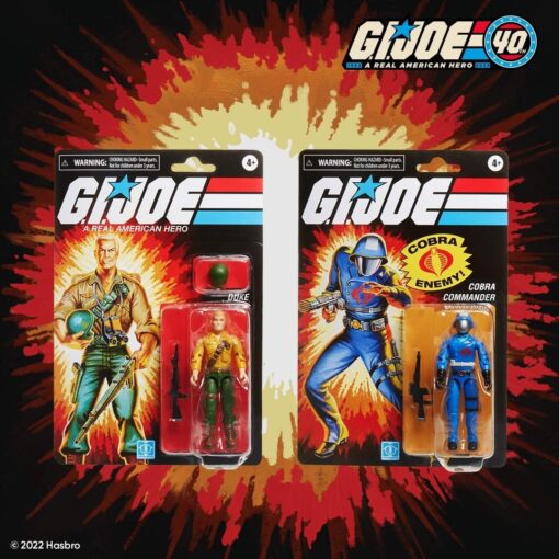 PRE-ORDER Hasbro G.I. Joe Retro Collection Duke Vs. Cobra Commander action figure set