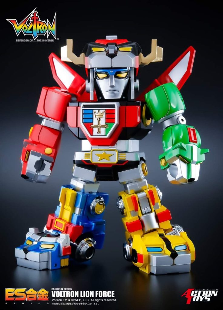 PRE-ORDER Action Toys ES Gokin Voltron Lion die cast metal action ...