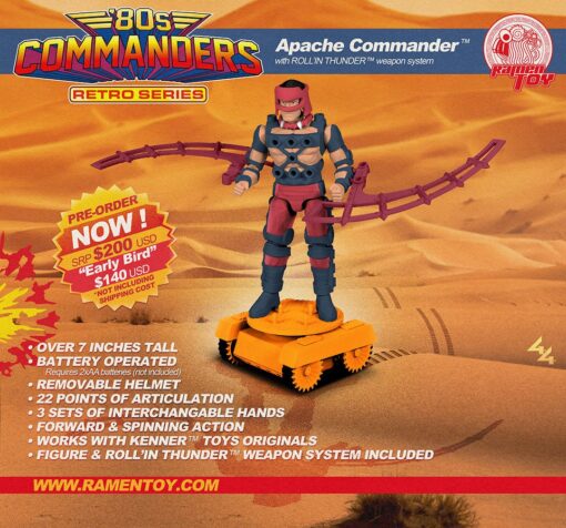 PRE-ORDER Ramen Toy 80s Commander RETRO series 8CR01 Apache Commander