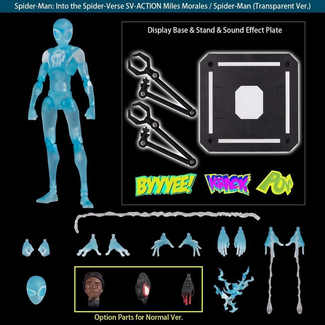 BACK ORDER Sentinel Spider-Man: Into the Spider-Verse SV-ACTION Miles  Morales / Spider-Man (Transparent Ver.) action figure - Dragon's Chest Toys  and Collectibles