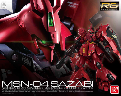 PRE-ORDER Bandai Hobby RG 1/144 SAZABI plastic model kit (May 2023)