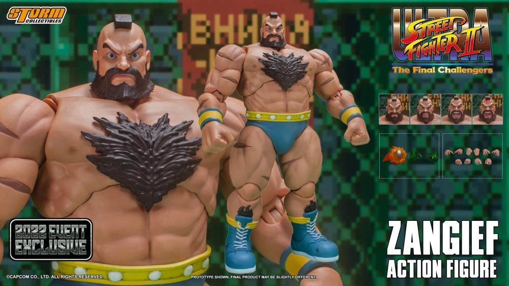 Ultra Street Fighter II Zangief 1:12 Action Figure - 2021 Event Exclusive