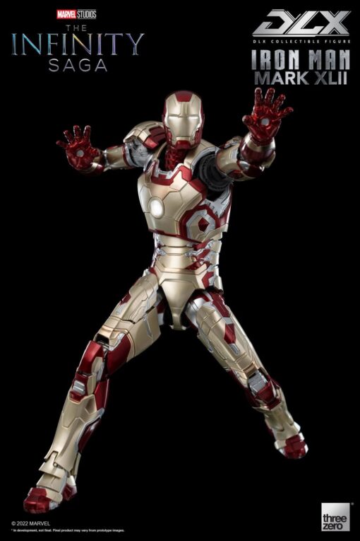 PRE-ORDER ThreeZero Marvel Studios: The Infinity Saga
DLX Iron Man Mark 42 die cast metal action figure - Image 3