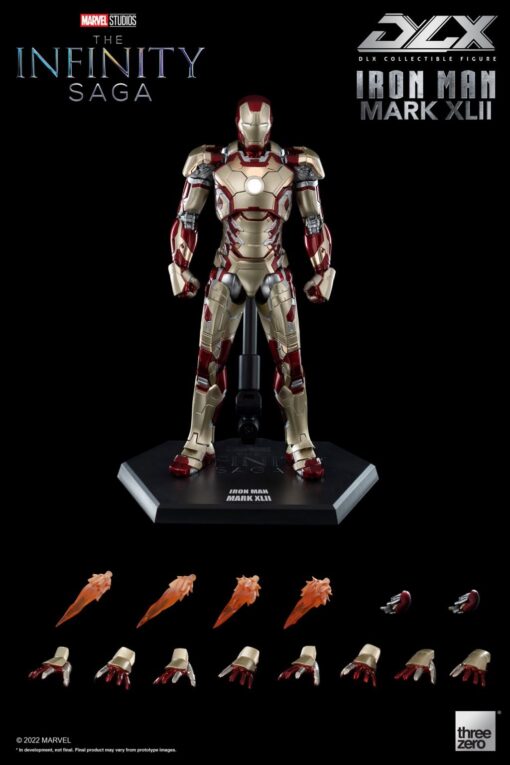 PRE-ORDER ThreeZero Marvel Studios: The Infinity Saga
DLX Iron Man Mark 42 die cast metal action figure - Image 2