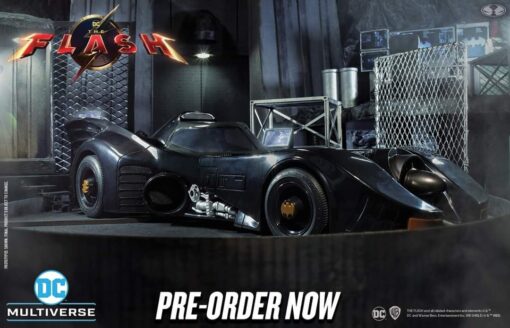 PRE-ORDER McFarlane DC Multiverse 7 inch Batmobile The Flash Movie Large Vehicle 1 Batman Michael Keaton (April 2023)