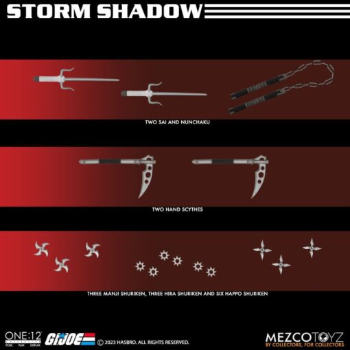 PRE-ORDER Mezco ONE:12 COLLECTIVE G.I. Joe: Storm Shadow (April 2024) - Image 3