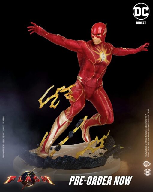 PRE-ORDER McFarlane DC DIRECT - DC MOVIE STATUES - THE FLASH (MOVIE): THE FLASH (HERO COSTUME) (RESIN) (July 2023)