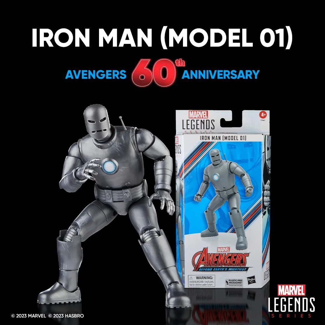 PRE-ORDER Hasbro Marvel Legends Iron Man Model 01 Avengers 60th ...