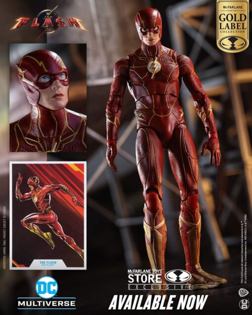 PRE-ORDER McFarlane DC Multiverse THE FLASH MOVIE 7IN - THE FLASH (SPEED FORCE VARIANT)(GOLD LABEL) (August 2023)