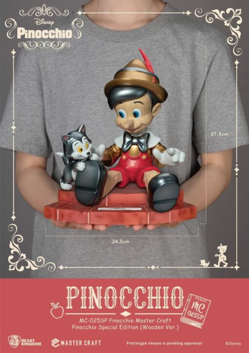 PRE-ORDER Beast Kingdom MC-025SP Disney Pinocchio Master Craft Pinocchio Special Edition (Wooden Ver.) (April 2024)