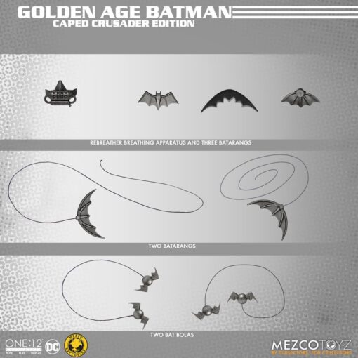 BACK ORDER Mezco ONE:12 BATMAN GOLDEN AGE : CAPED CRUSADER EDITION (December 2023) (FSWMM) - Image 2