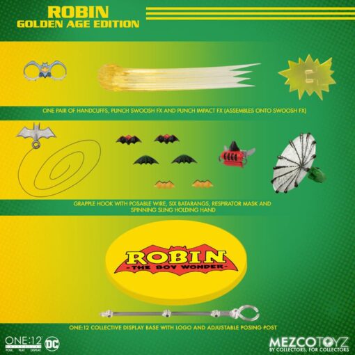 PRE-ORDER Mezco One:12 Collective Robin: Golden Age Edition (March 2025) - Image 2