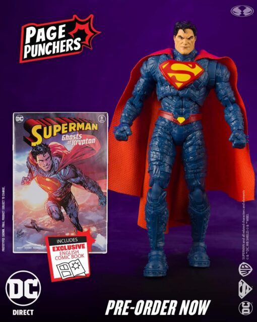 PRE-ORDER McFarlane 15941 DC DIRECT 7IN FIGURE WITH COMIC - SUPERMAN WV5 - SUPERMAN (GOLD LABEL) (May 2024)