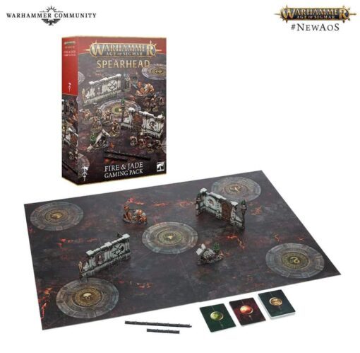 PRE-ORDER Games Workshop Warhammer 80-56 AOS: FIRE & JADE GAMING PACK (ENGLISH) (September 2024)