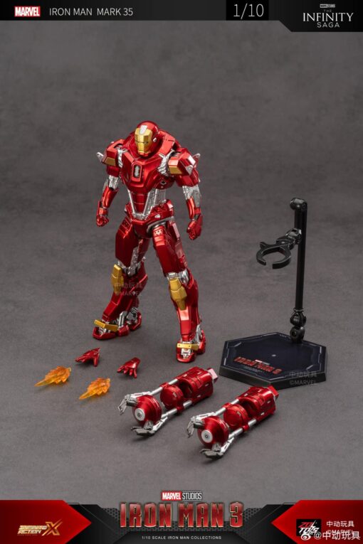 PRE-ORDER ZD Toys Marvel   1906-35 Iron Man MK35 Infinite Action X 7-inch (October 2024)