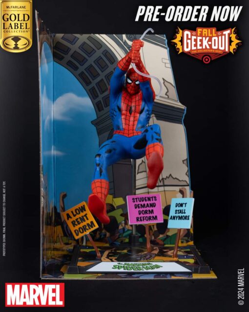 PRE-ORDER McFarlane 14761 MARVEL COLLECTION 1:10TH WV2 - SPIDER-MAN (THE AMAZING SPIDER-MAN #68)(GOLD LABEL) (November 2024)