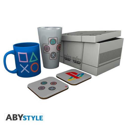 PRE-ORDER Abysse Style GFB0075 PLAYSTATION - Pck Glass XXL + Mug + 2 Coasters "Classic 2019" (February 2025)