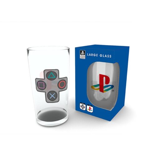 PRE-ORDER Abysse Style GLB0037 PLAYSTATION - Large Glass - 400ml - Buttons (February 2025)