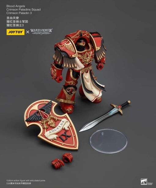 PRE-ORDER Joy Toy JT00331 Blood Angels Crimson Paladins Squad Crimson Paladin 3 Warhammer The Horus Heresy (February 2025)