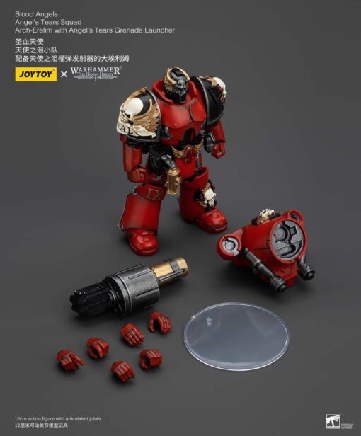 PRE-ORDER Joy Toy JT00379 Blood Angels Angel's Tears Squad Arch-Erelim with Angel's Tears Grenade Launcher  Warhammer The Horus Heresy (March 2025)