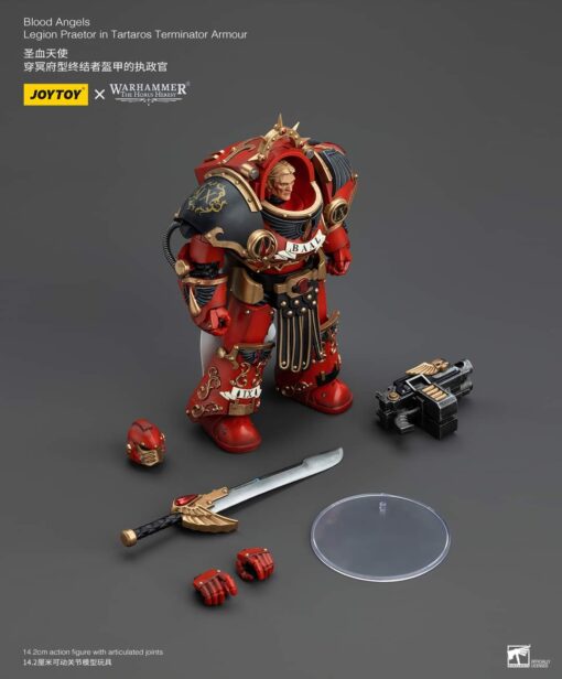 PRE-ORDER Joy Toy JT00386 Blood Angels Legion Praetor in Tartaros Terminator Armour  Warhammer The Horus Heresy (March 2025)