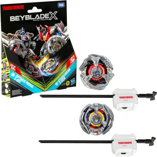 PRE-ORDER Takara Tomy Beyblade X 982456 BXG-36 Double Starter TRANSFORMER COLLAB A  ( TBD ) OPTIMUS PRIMAL vs STARSCREAM (May 2025)