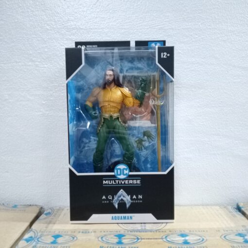 IN STOCK McFarlane DC Multiverse Aquaman And The Lost Kingdom 7 Inch Action Figure Series 1 - Aquaman (Gold & Green Suit) 7 inch action figure