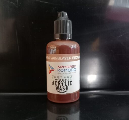 IN STOCK Armored Komodo Heavy Industries PH796 Vainslayer Brown Fantasy Wash 50ml Waterbased Acrylic Washes