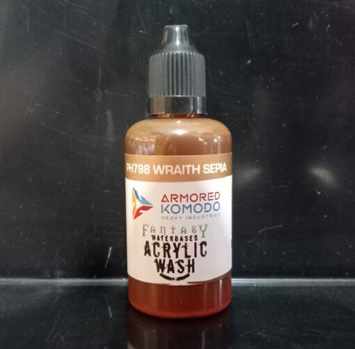 IN STOCK Armored Komodo Heavy Industries PH798 Wraith Sepia Fantasy Wash 50ml Waterbased Acrylic Washes