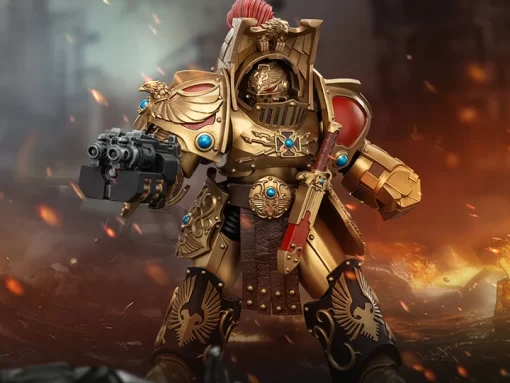 PRE-ORDERJoy Toy JT00744 Legio Custodes Aquilon Terminator Squad Aquilon with Lastrum Storm Bolter Warhammer The Horus Heresy - Image 2