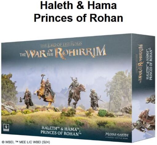 PRE-ORDER Games Workshop Warhammer 30-89 M-E SBG: HALETH & HAMA PRINCES OF ROHAN (February 2025)