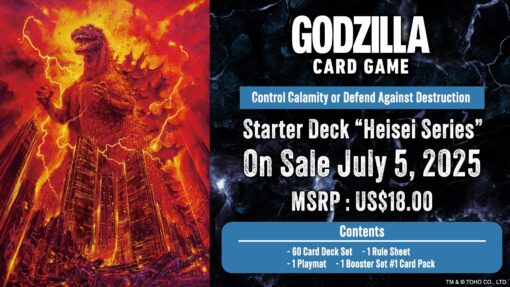 PRE-ORDER Godzilla Card Game GZCGE-SD02 Starter Deck Heisei Series (August 2025)
