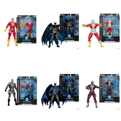 PRE-ORDER McFarlane 17315 DC MCFARLANE COLLECTOR EDITION 7IN WV10 - #33 ADAM STRANGE, #33 ADAM STRANGE (CHASE) Platinum, #34 BATMAN YEAR TWO VERSION 2, #34 BATMAN YEAR TWO VERSION 2 (CHASE) Platinum, #35 DEADSHOT, #35 DEADSHOT (CHASE) Platinum SET OF 6 (May 2025)