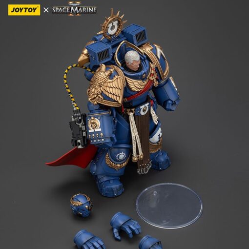 PRE-ORDER Joy Toy JT01338 Ultramarines Marneus Calgar, Chapter Master with MKX Gravis Armour and Gauntlets of Ultramar Warhammer 40,000 Space Marine II  (August 2025)